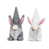 White Easter Bunny Gnome