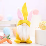 Spring Easter-Yellow Bunny Gnome