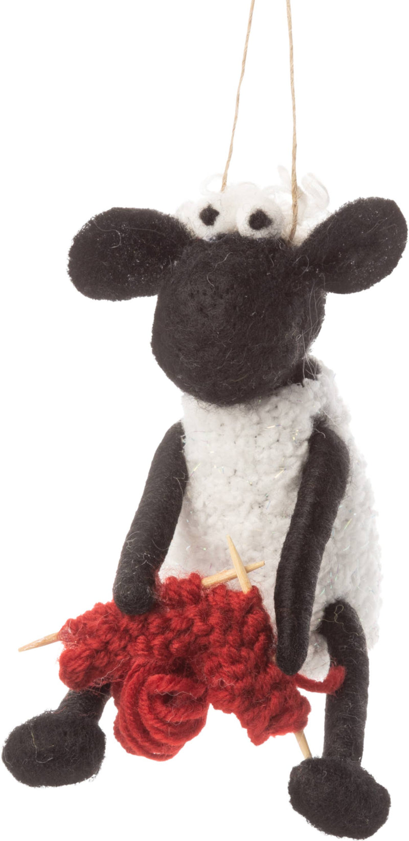 Sheep knitting ornament,4in