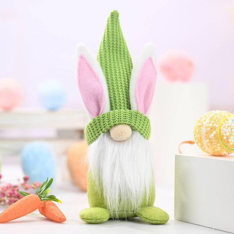 Spring Easter-Green Bunny Gnome