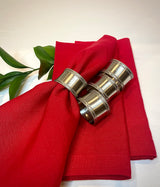 Red Linen Napkins/set of 4