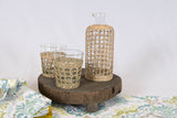 Carafe Wrapped With Woven Seagrass Cage