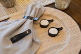 Leather Napkin Rings / Set of 4